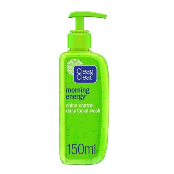 Clean & clear face wash 150ml morning energy controls skin shine