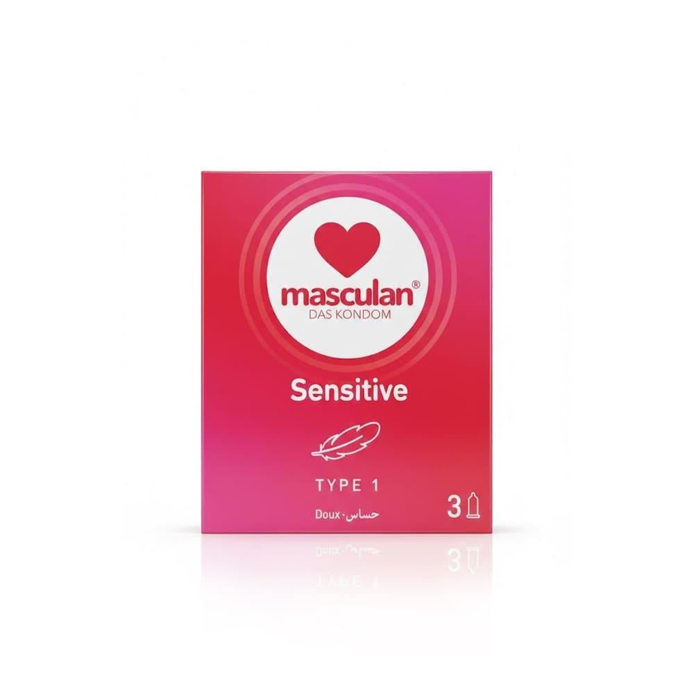 Musculan condoms sensitive 3 pcs, 12 pack