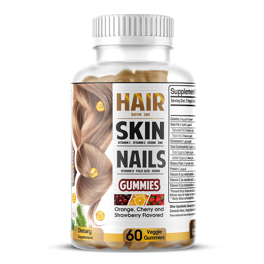 Laperva Hair Skin Nails, 60 Gummies, Strengthens Hair, For Beautiful Skin