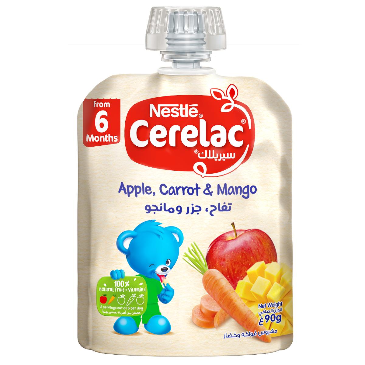 Cerelac Puree Apple Mango Carrot 90g