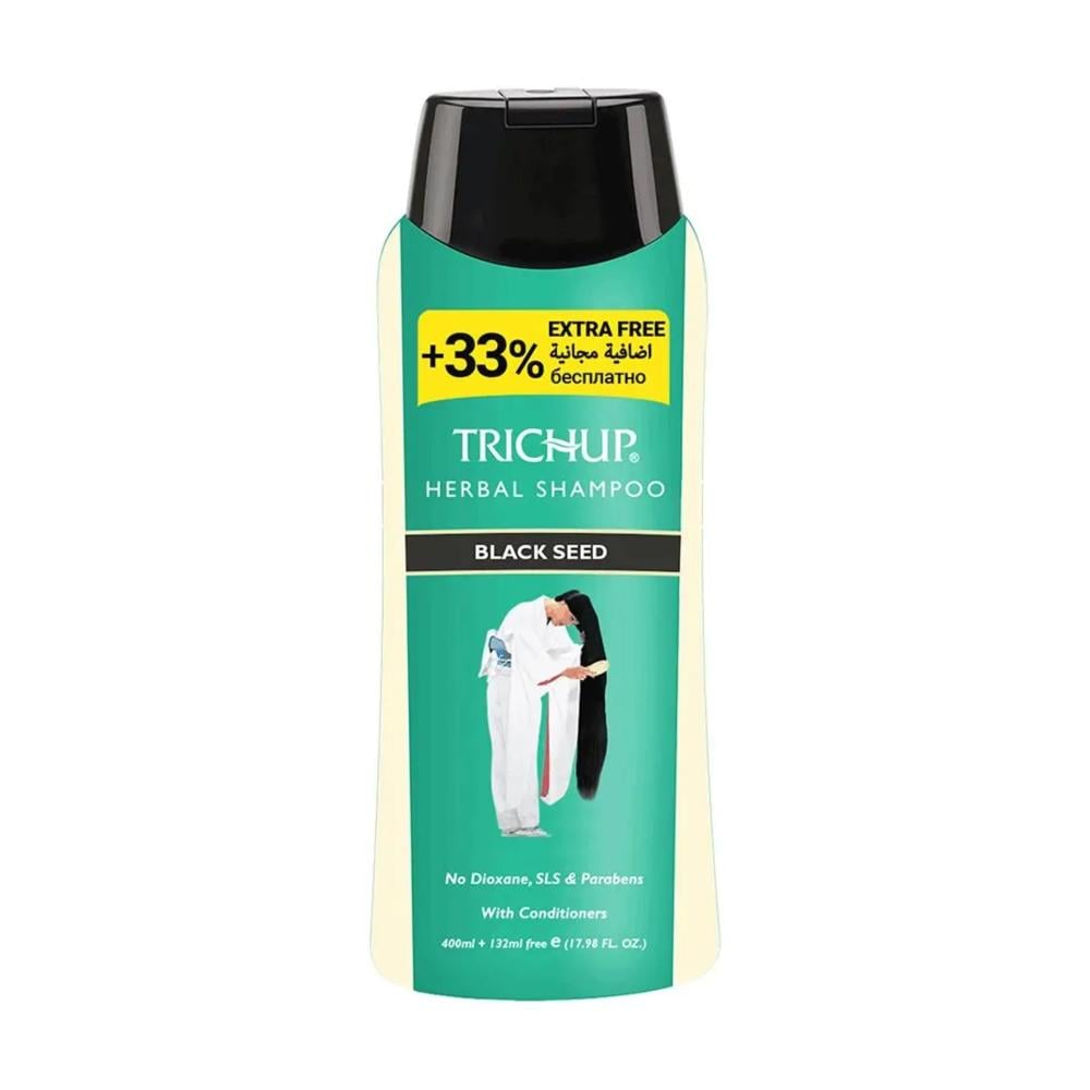 Trichup herbal black seed shampoo 400ml + 132ml free