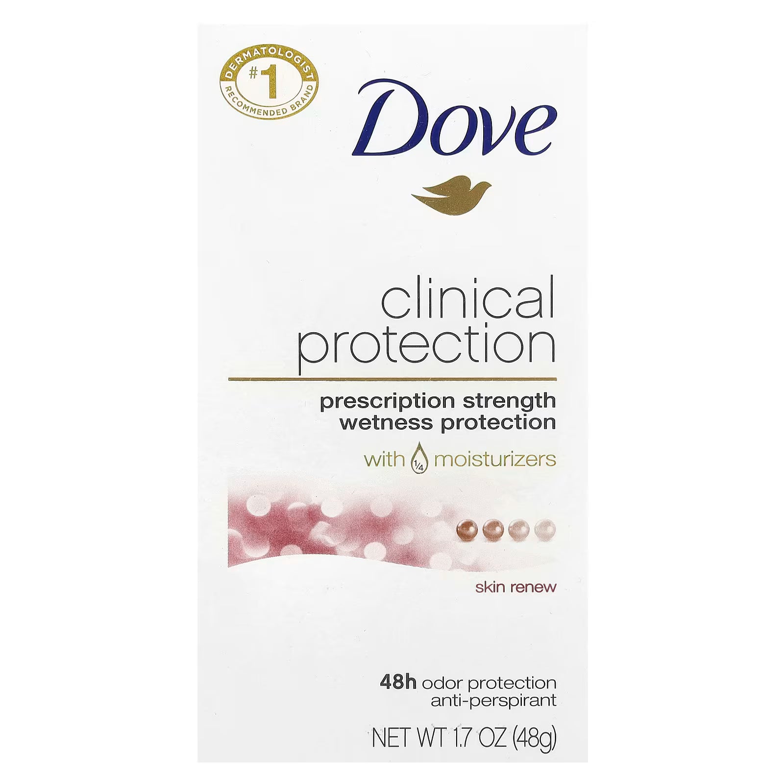 Dove Clinical Protection Antiperspirant Deodorant Stick – Skin Renew (48g)
