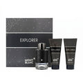 مجموعة Mont Blanc Explorer للرجال 3 قطع (EDP 100 مل + بعد الحلاقة 100 مل + جل الاستحمام 100 مل)