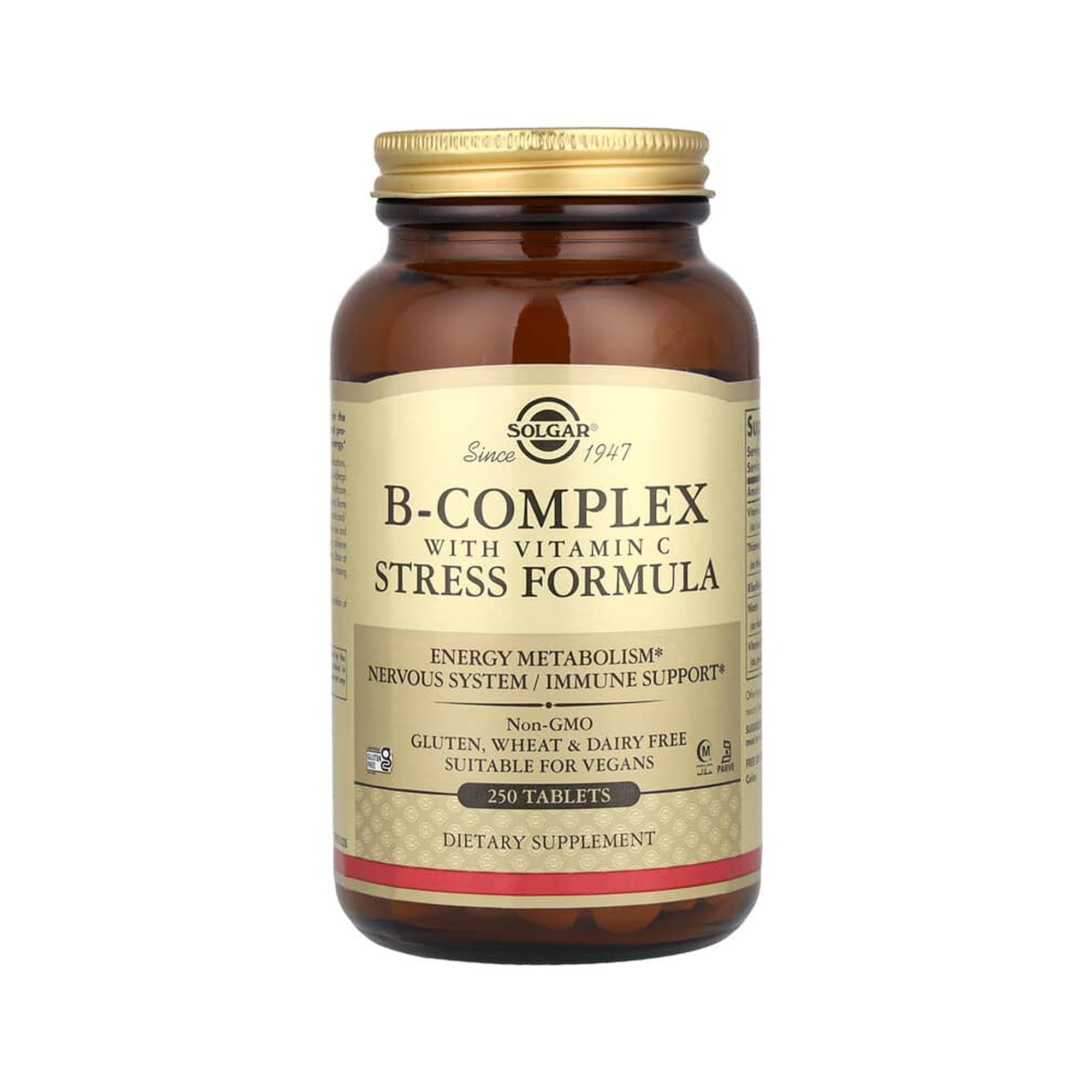 Solgar B-Complex with Vitamin C Stress Formula 250 Tablets