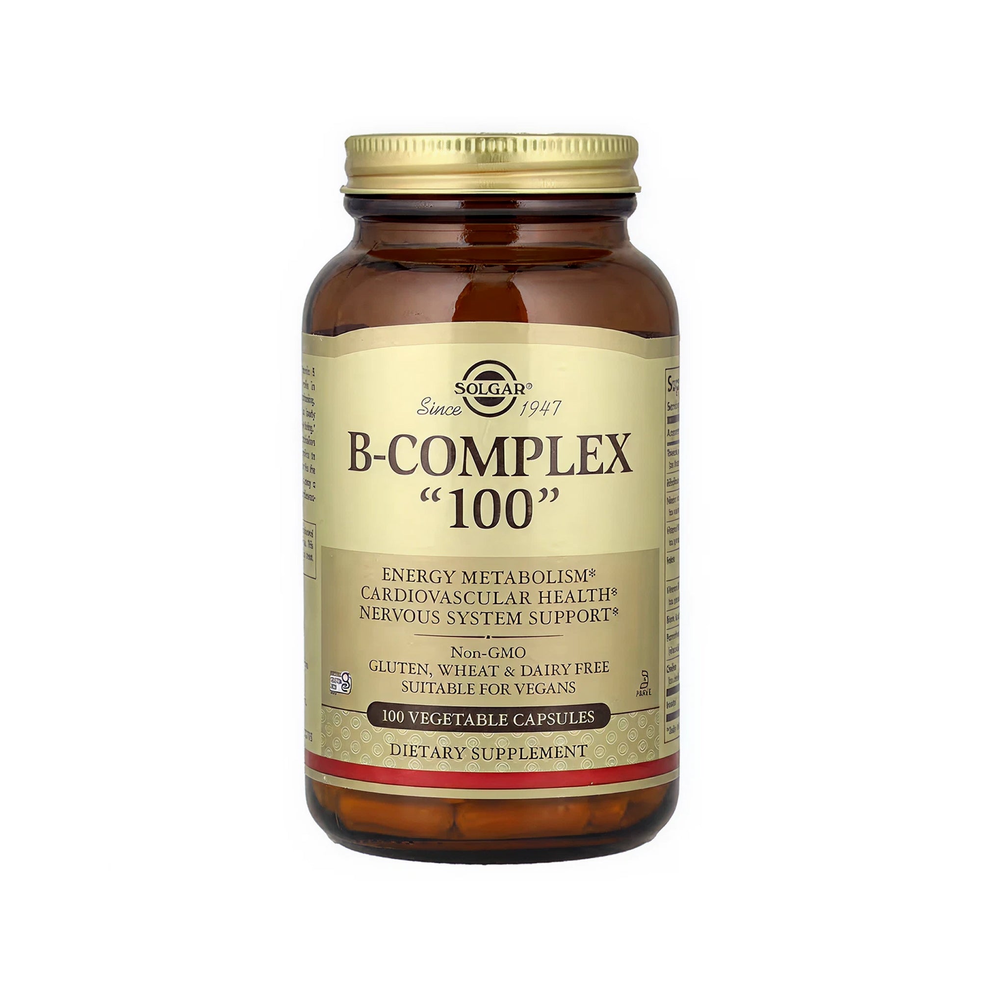 Solgar B-Complex 100 - 100 Vegetable Capsules