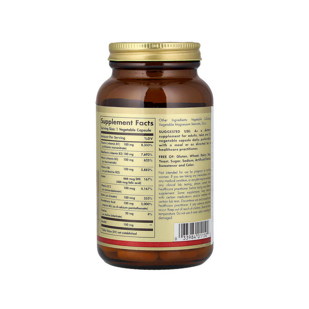 Solgar B-Complex 100 - 100 Vegetable Capsules