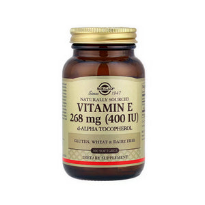 Solgar Vitamin E 268 mg (400 IU) Mixed (d-Alpha Tocopherol & Mixed Tocopherols) - 100 Softgels