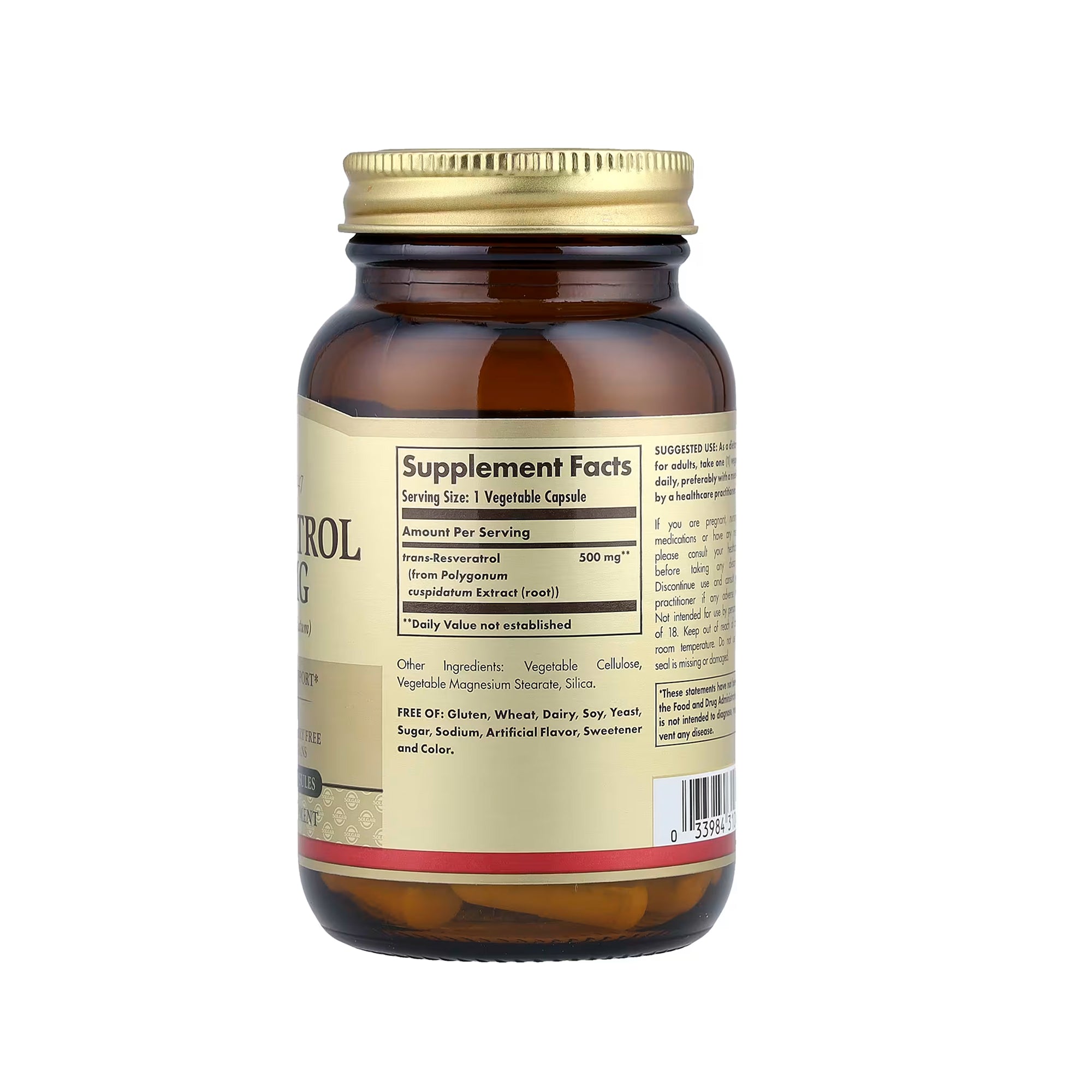 Solgar Resveratrol 500 mg - 30 Vegetable Capsules