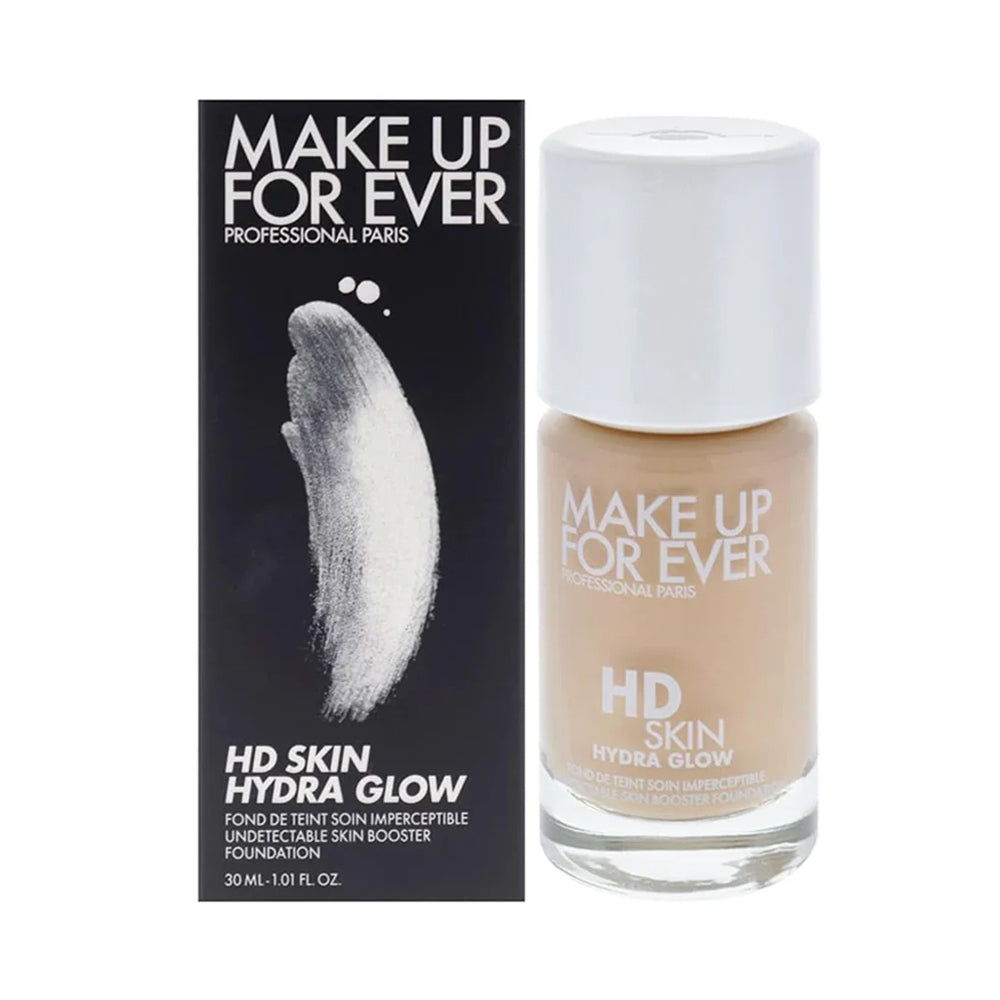 Make Up For Ever for Women HD Skin Hydra Glow - 1Y08 Warm Porcelain by  - 1 oz Foundation
