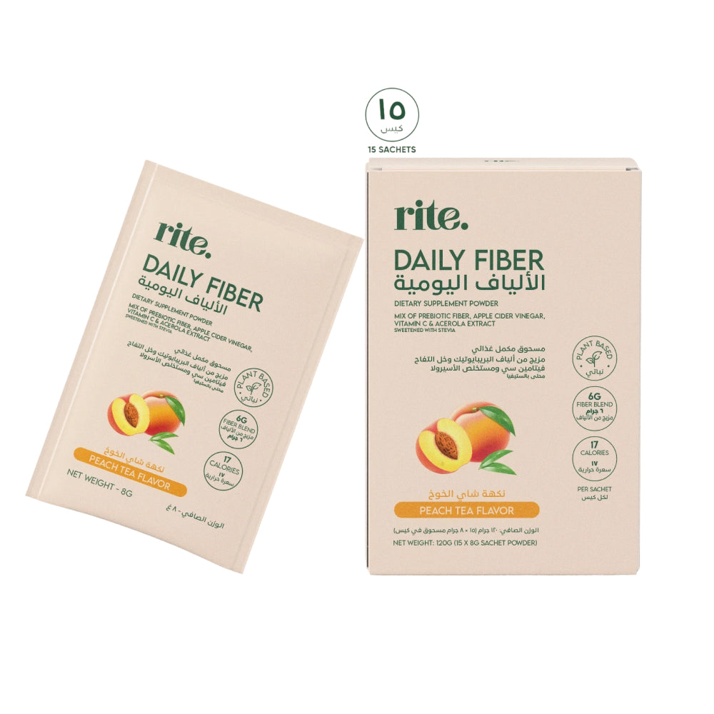 Rite Daily Fiber (Peach) - 15 Sachets