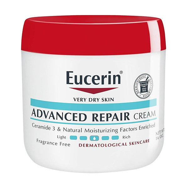 Eucerin body cream 454g advanced for repairing dry skin fragrance free