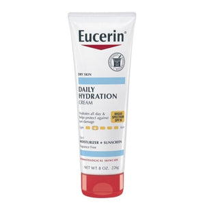 Eucerin moisturizing cream 226g daily fragrance free with spf 30 sun protection