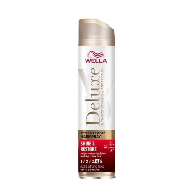 Wella hair spray 250ml deluxe 4 shine & restore