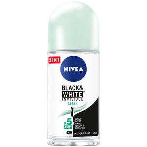 Nivea Deo Roll No Fm B and W Clean 50Ml