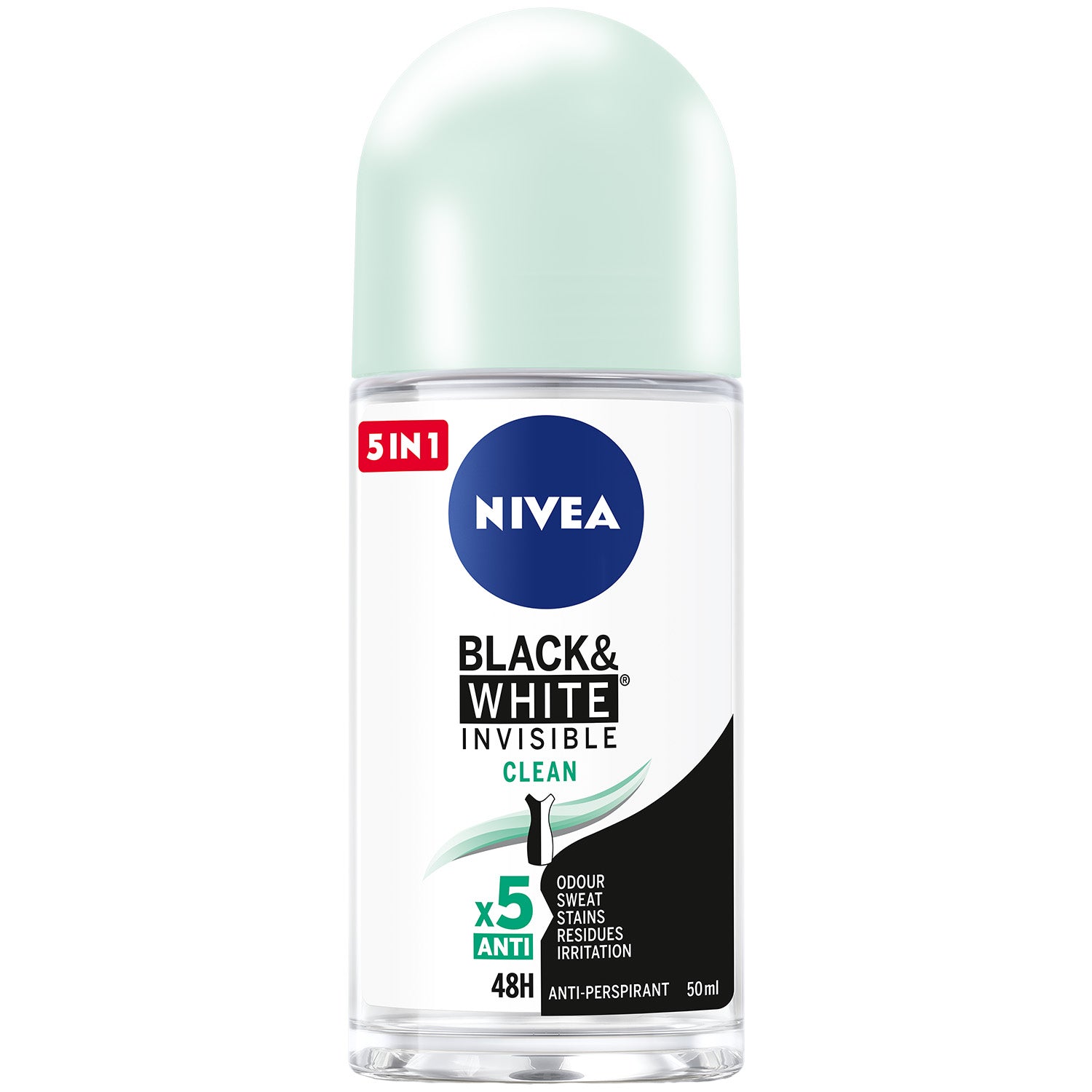 Nivea Deo Roll No Fm B and W Clean 50Ml