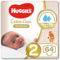 Huggies Extra Care Newborn Size 2 4  6 kg Jumbo Pack 64 Diapers