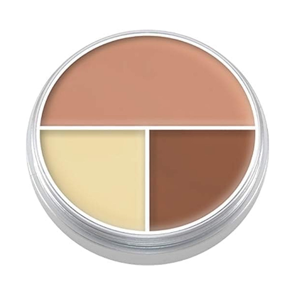 Kryolan Ultra Foundation Trio 40g – باليت كونسيلر احترافي