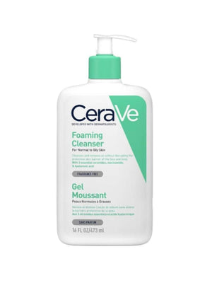 cerave foaming face wash for normal and oily skin 473ml