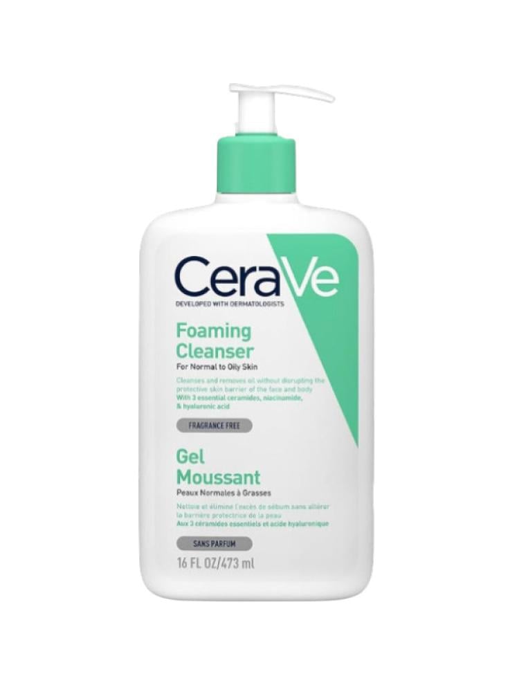 cerave foaming face wash for normal and oily skin 473ml