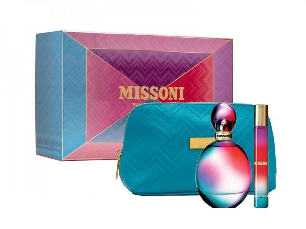 Missoni For Women 3Pcs Set Edp 100ml & 10ml Travel Sample & Iconic Trousse