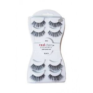 Red cherry eyelashes set #43 4 pairs