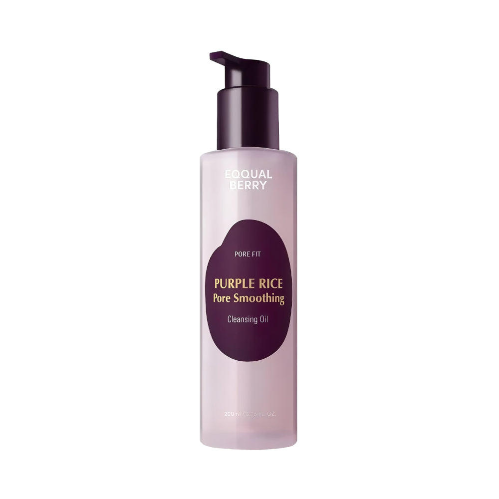 EQQUALBERRY Face Cleansing Oil 200ml Purple Rice Pore Smoothing