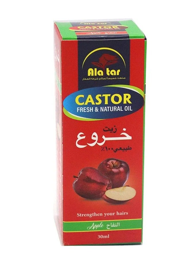 Al attar 100% natural castor oil with apple extract 30ml