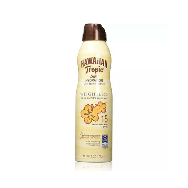 Hawaiian Tropic Sun Spray 170ml Weightless Hydration SPF 15