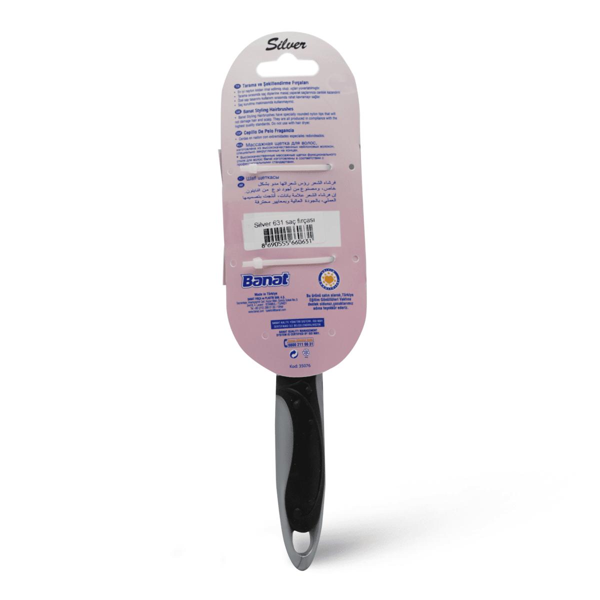 BANAT 660631 SILVER HAIR BRUSH