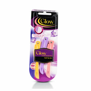 Glow Razor for Women 3pc For Shaving Face And Body Hair