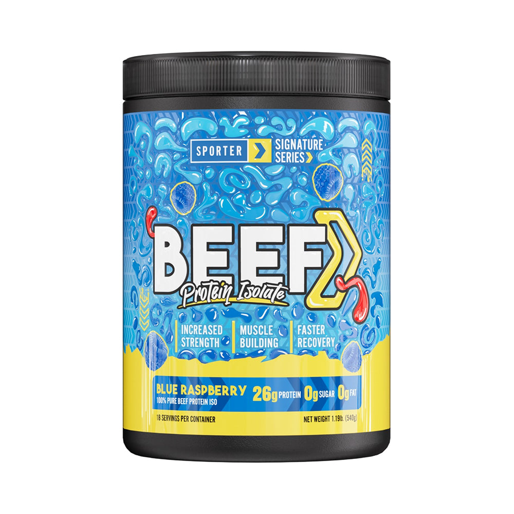 Sporter - Beef Protein Isolate - Blue Raspberry - 540 Grams