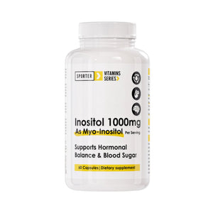 Sporter Inositol 1000 mg (as Myo-Inositol), Unflavored, 60 Capsules