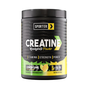 Sporter Creatine Monohydrate, Lemon Lime Flavor, 400 g