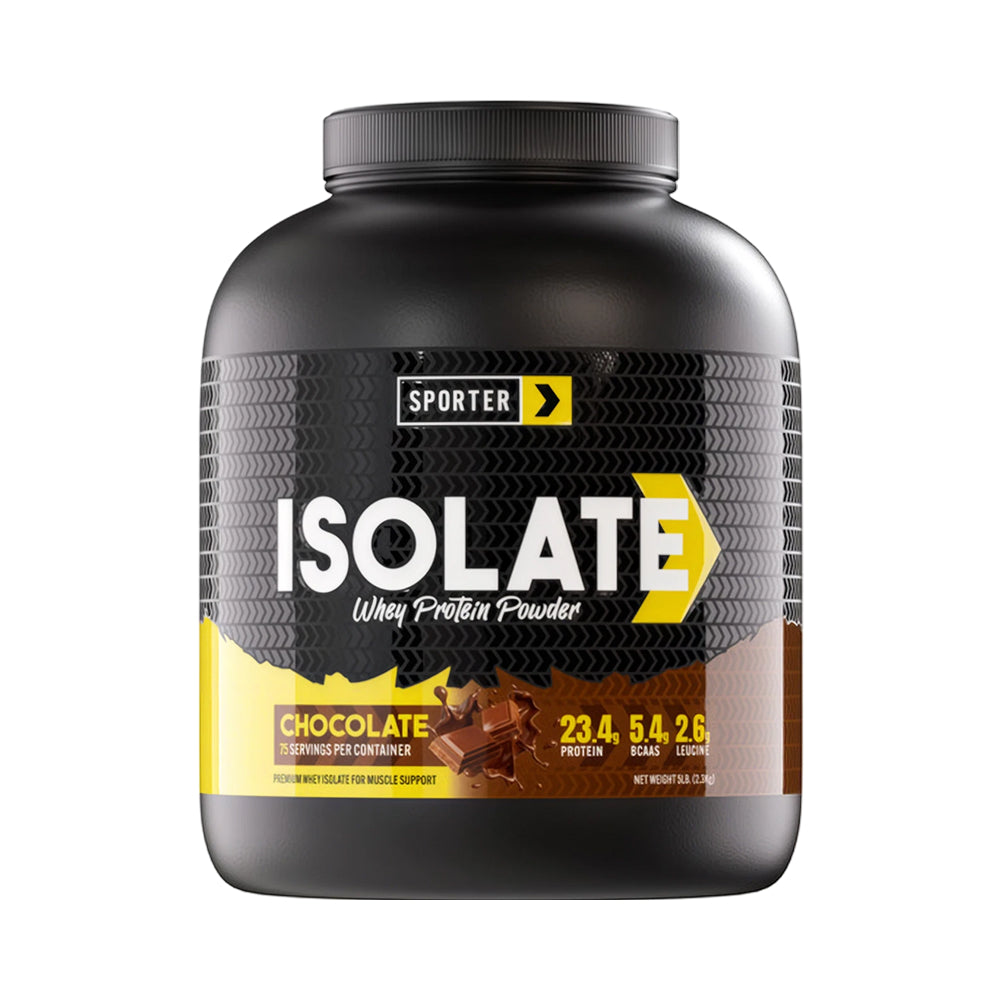 Sporter Whey Protein Isolate, Chocolate Flavor, 2.27 kg