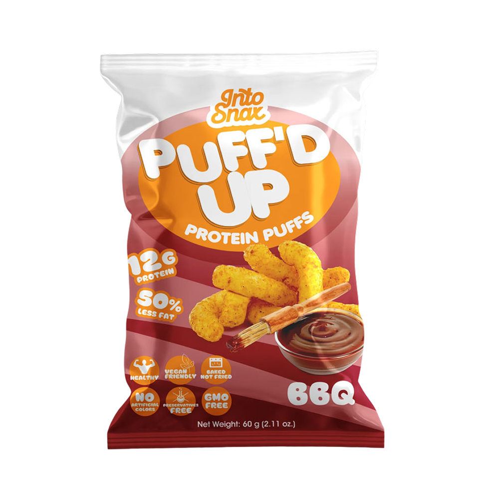 IntoSnax Puff'd Up Chip Protein BBQ