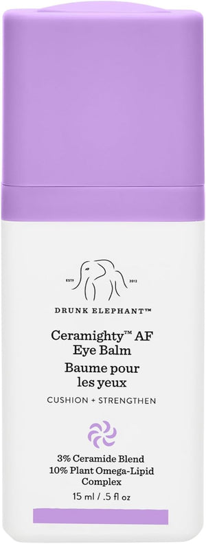 Drunk Elephant Ceramighty AF Eye Balm - Soothing, Strengthening Under Eye Cream (15 mL / 0.5 Fl Oz)
