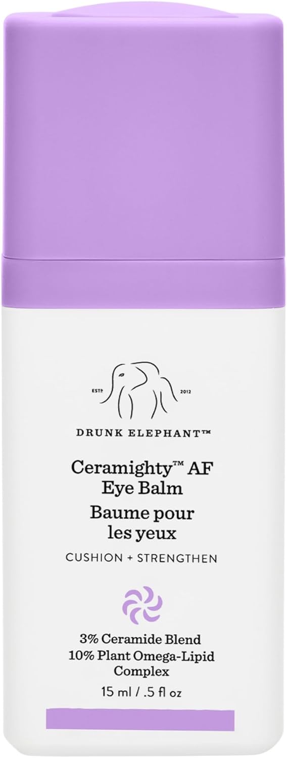 Drunk Elephant Ceramighty AF Eye Balm - Soothing, Strengthening Under Eye Cream (15 mL / 0.5 Fl Oz)