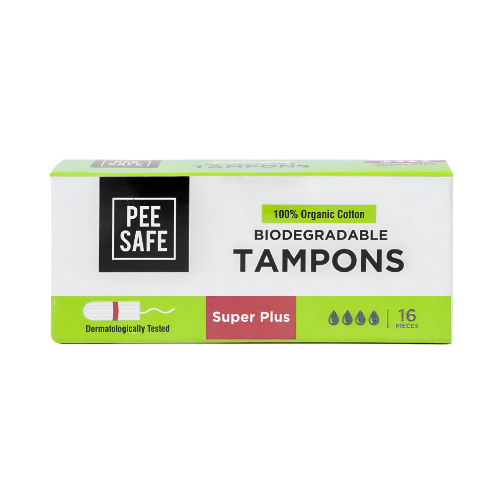 Pee Safe Earplugs 16pc 100% Organic Cotton Comfortable And Non-Staining Super Plus Size