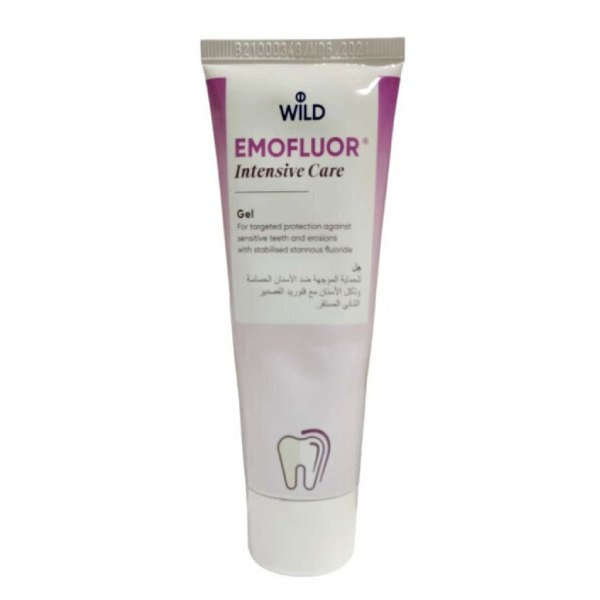 Wild emoflour teeth gel 75ml for intensive care