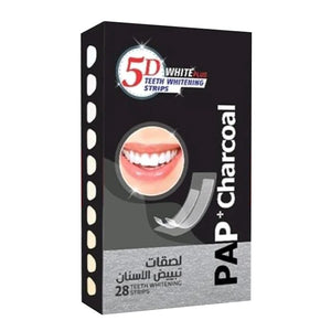 5D Teeth Whitening Strips Plus White 28Strips Plus Charcoal