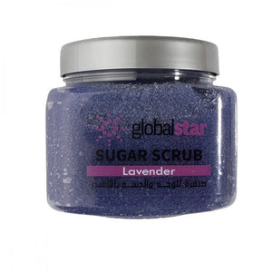 Global star sugar scrub 600g for face and body with lavender