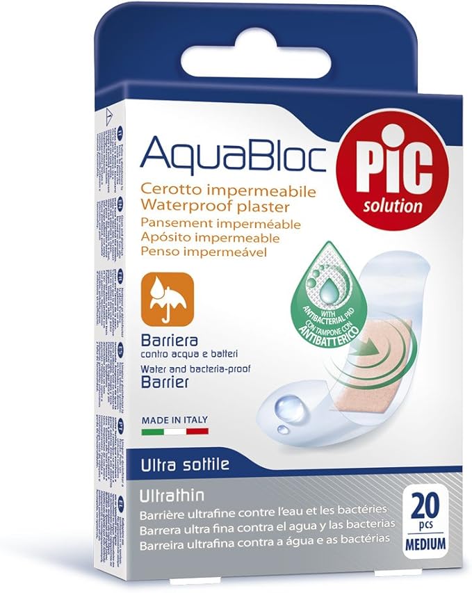 Aqua Bloc with CHG   Plaster   10 cm x 10 cm  5 pcs