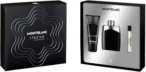Mont Blanc Legend (Men) Set 3Pcs EDT 100 ml + Sample Edt 7.5 ml + Shower Gil 100ml