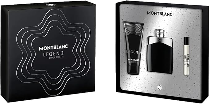 Mont Blanc Legend (Men) Set 3Pcs EDT 100 ml + Sample Edt 7.5 ml + Shower Gil 100ml