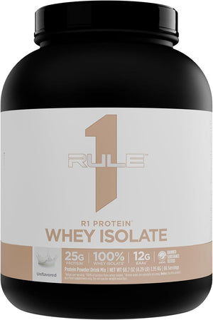 Rule 1 Whey Isolate – Unflavored (66 Servings)
