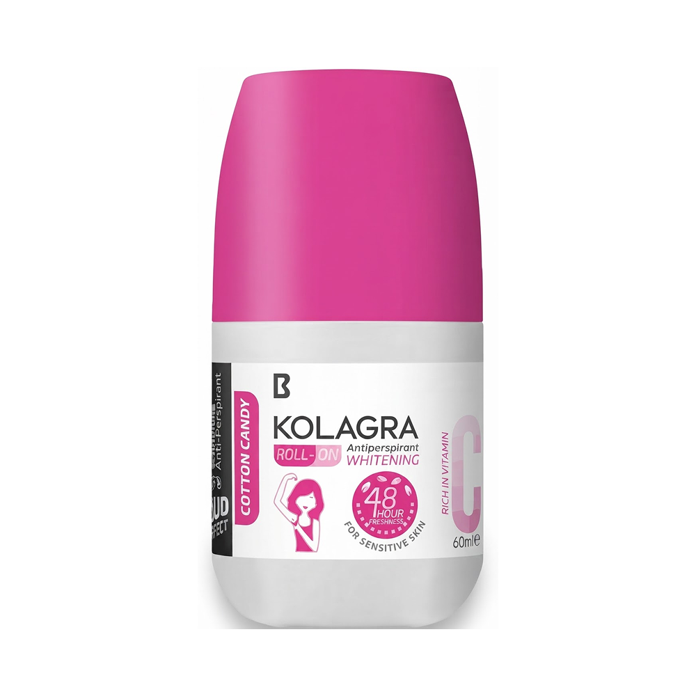 Kolagra Whitening Antiperspirant Roll-On Cotton Candy - 60ml