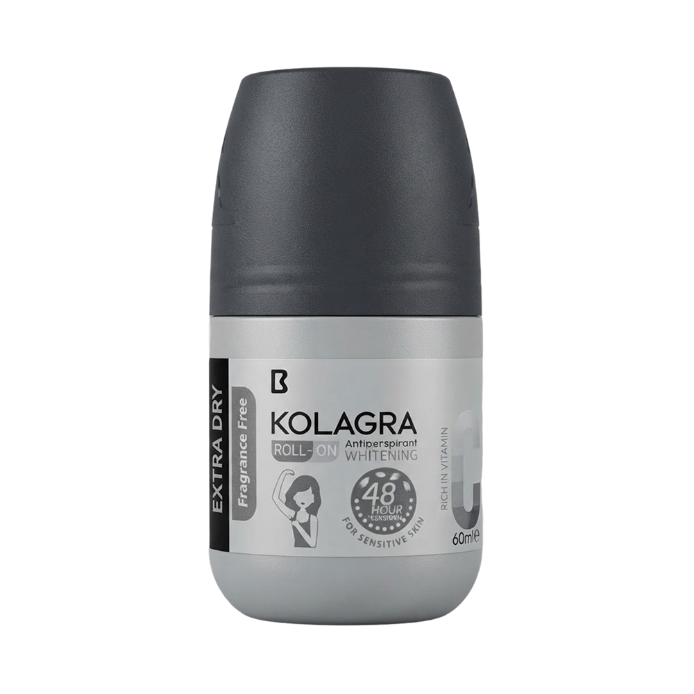 Kolagra Whitening Antiperspirant Roll-On Fragrance Free - 60ml