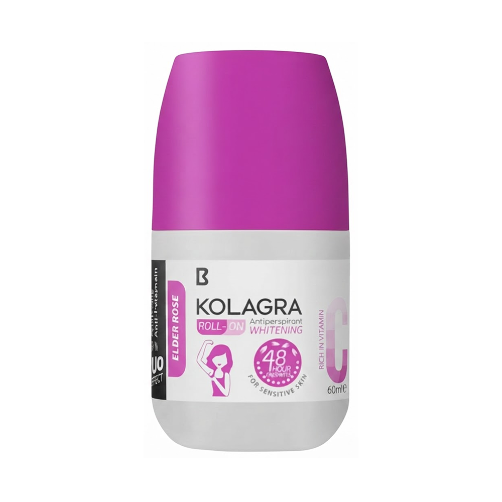 Kolagra Whitening Antiperspirant Roll-On Elder Rose - 60ml