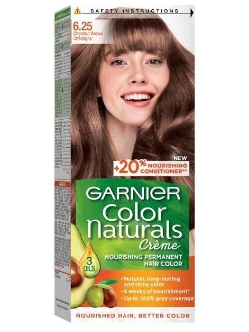 Garnier color naturals hair dye chestnut brown 6.25