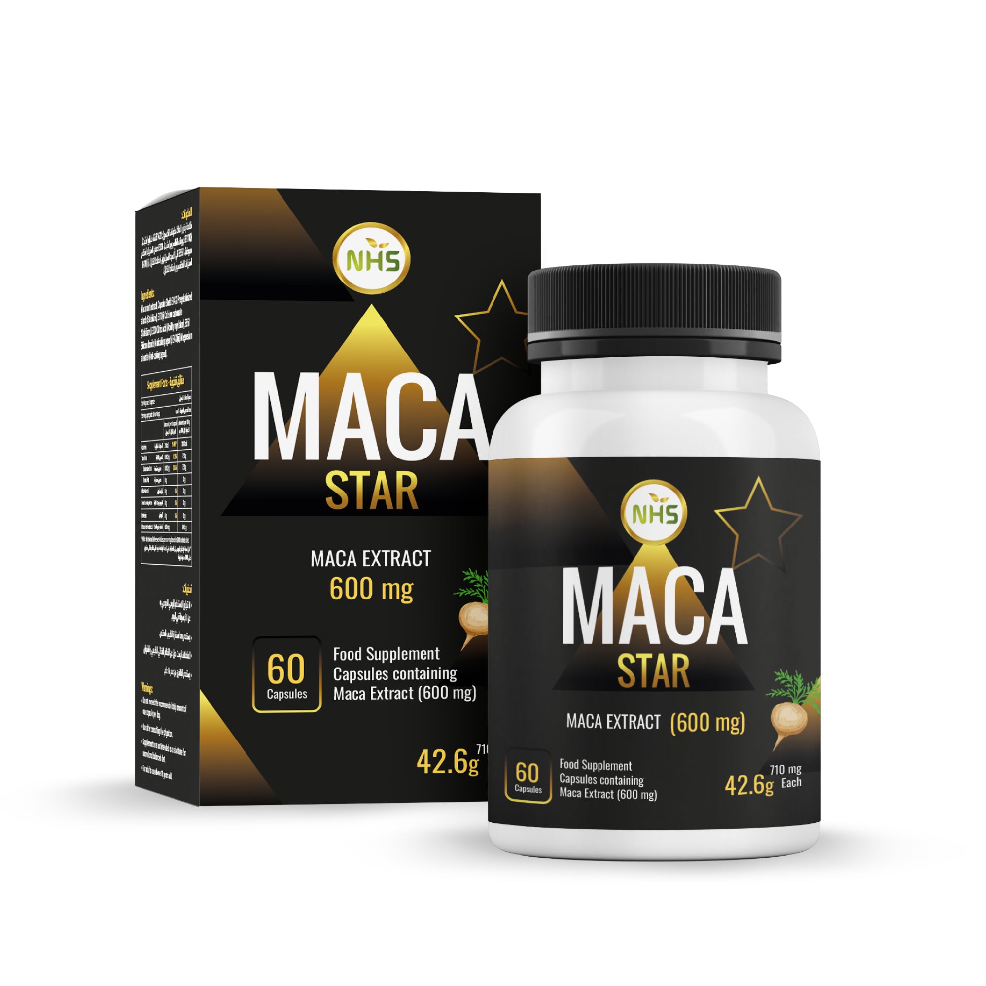 NHS Maca Star, Maca Extract 600 Mg - 60 Capules